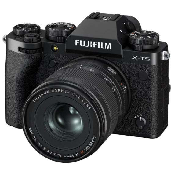 FUJIFILM X-T5 Mirrorless Digital Camera XF16-50mmF2.8-4.8 R LM WR Lens Kit - Black